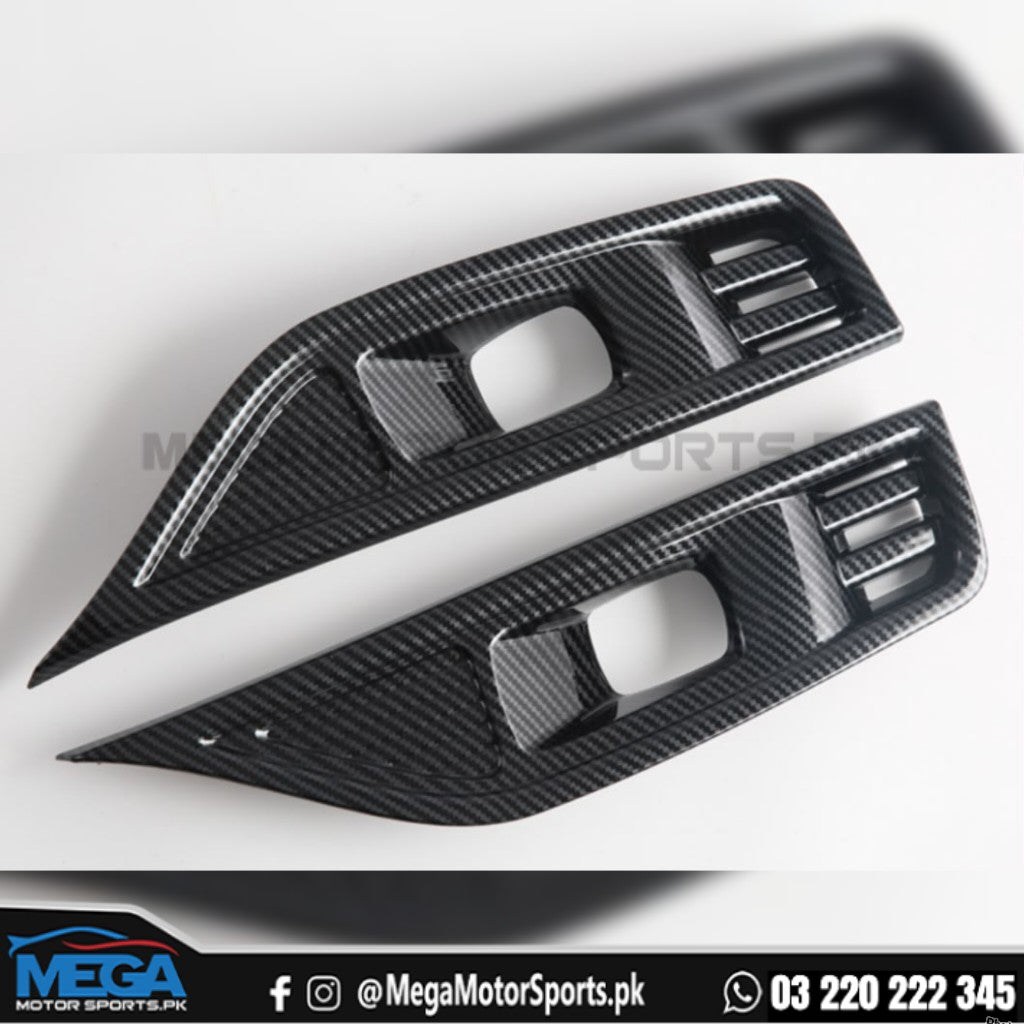 BYD Shark 6 Front Fog Covers Carbon Fiber Trim For 2025 2026