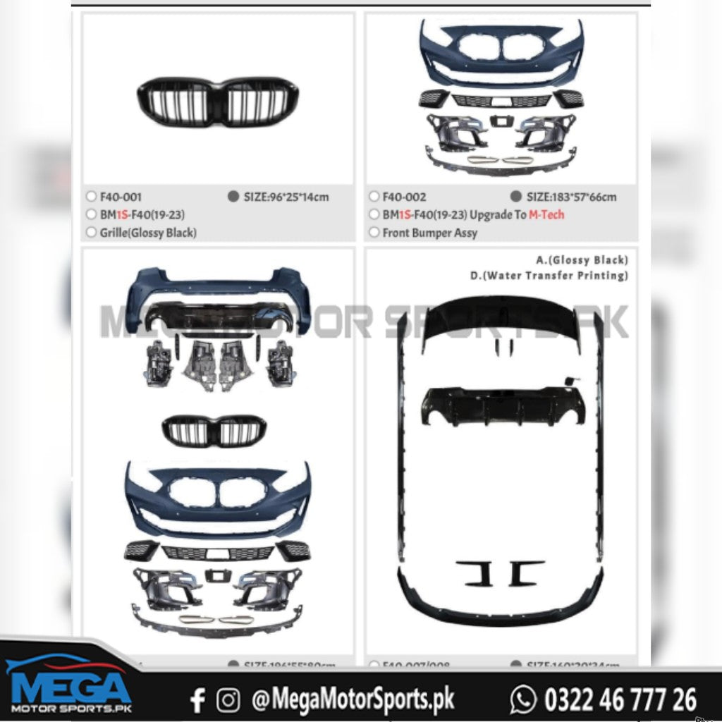 BMW 1 Series F40 M-Tech Bodykit For 2019-2023