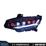 Honda Civic X Matrix Style V2 Headlights