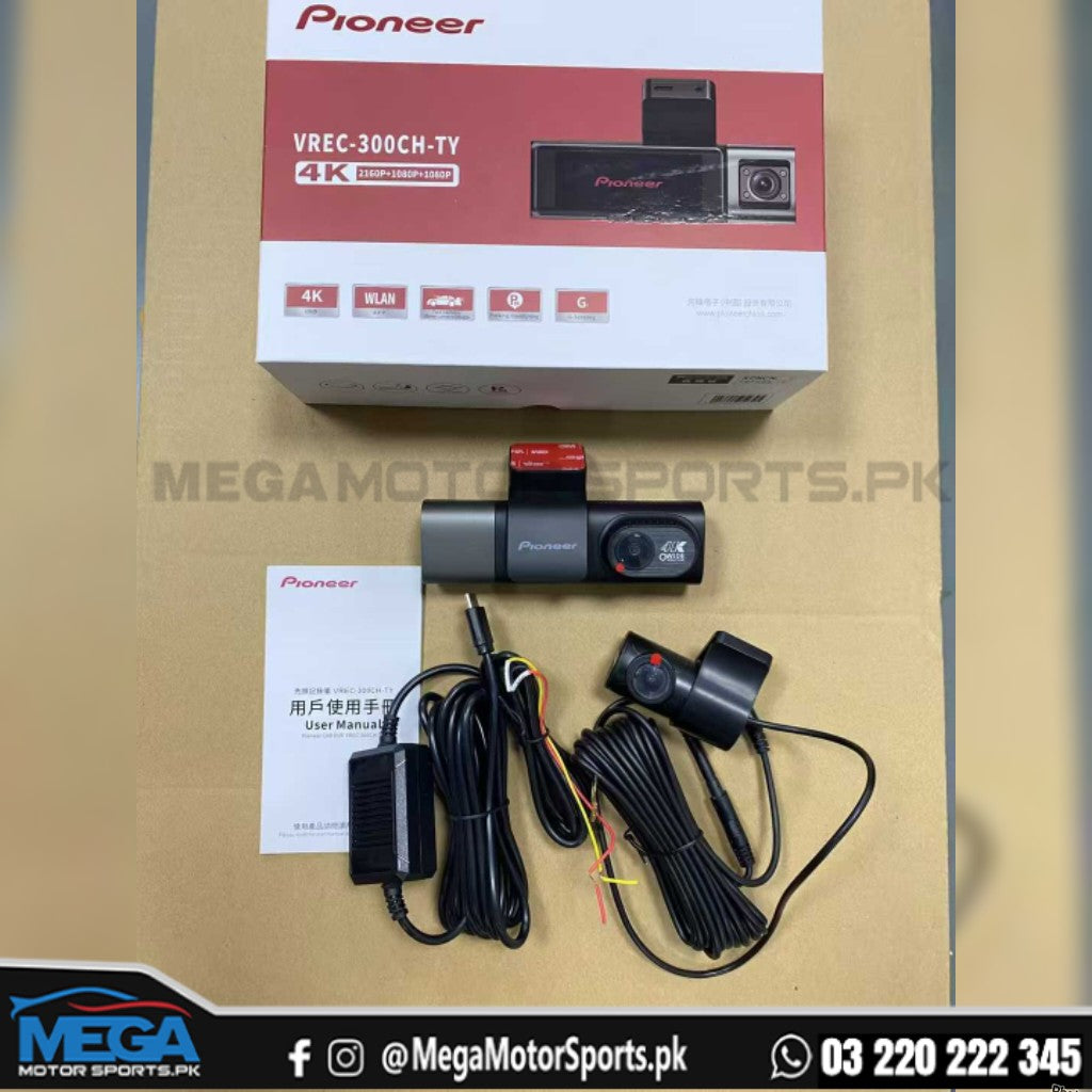 Pioneer 4K Camcorder - DVR - 3-Way Dashcam system.