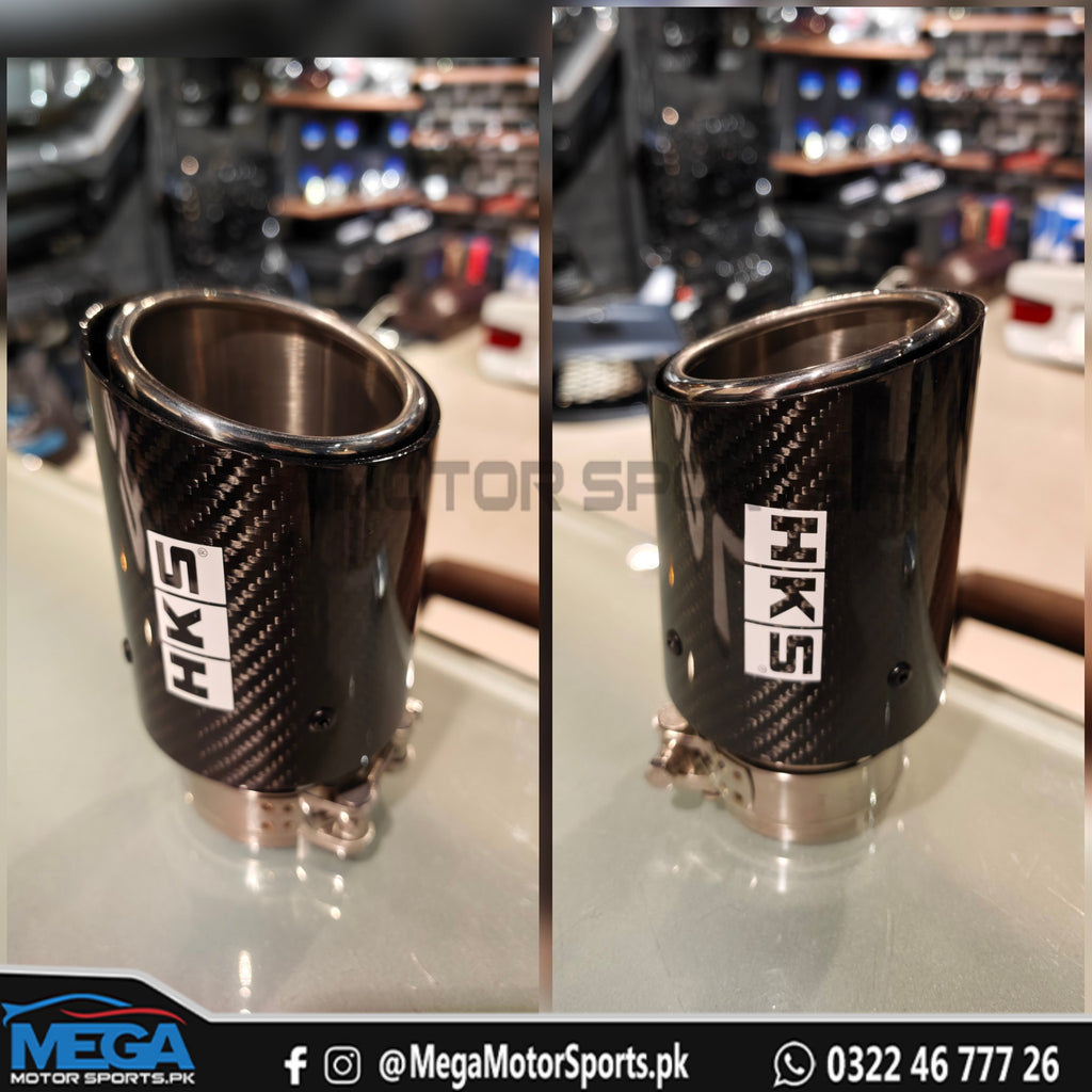HKS Exhaust Tip Carbon Fiber (Single)