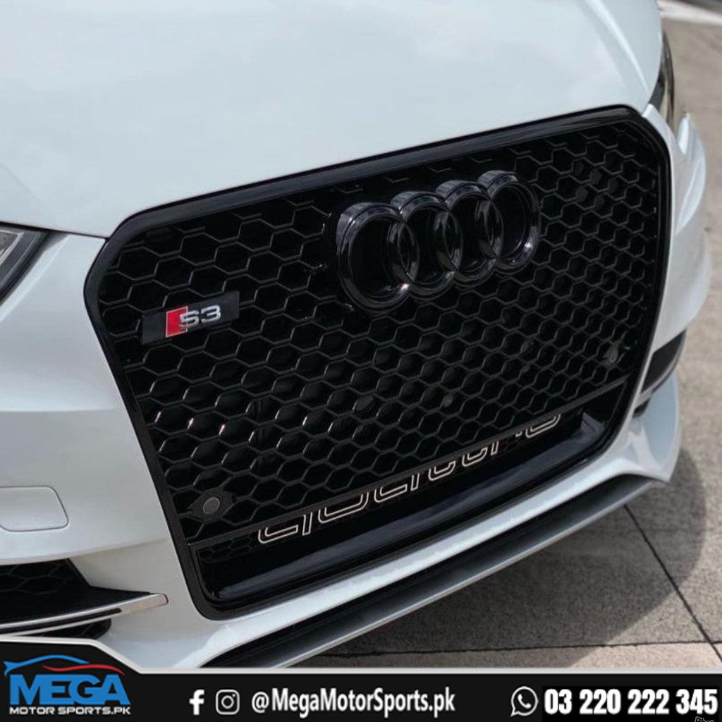 Audi A3 To RS3 Style Honeycomb Grill / RS3 Grill 2017 - 2021