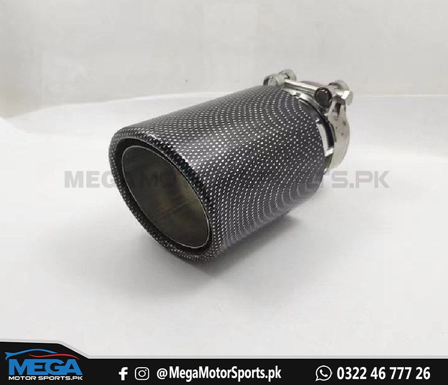 Carbon Fiber Exhaust Muffler Tip V2