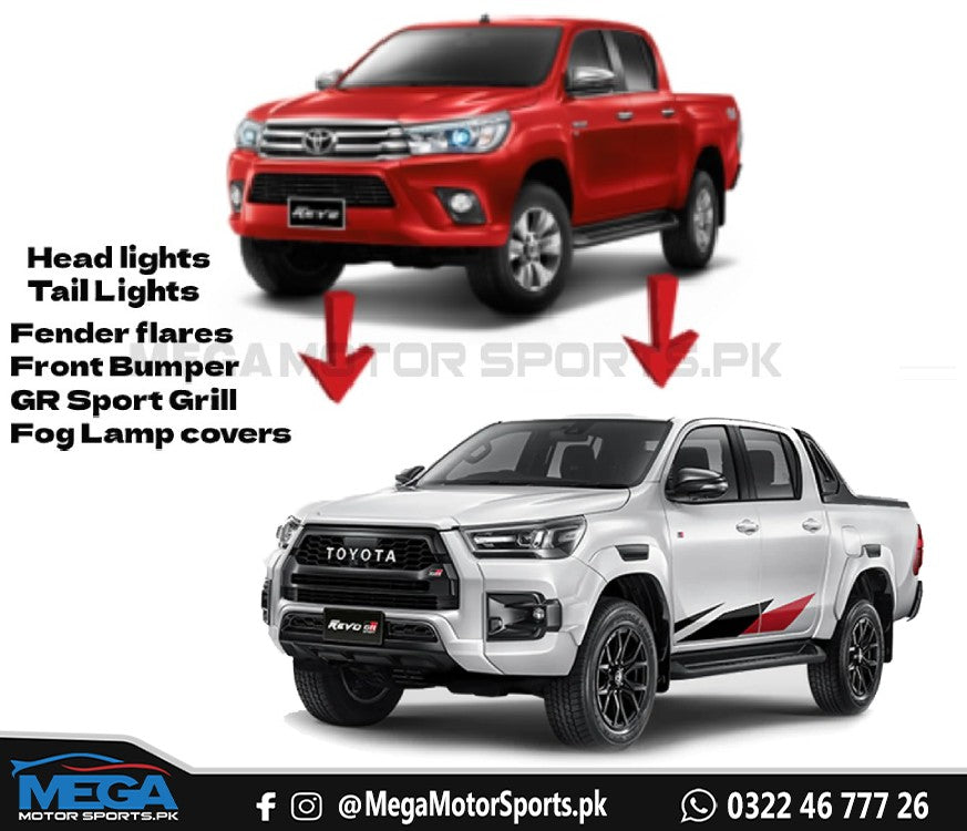 Toyota Hilux Revo to GR Sport 2024 Conversion For 2016 to 2022