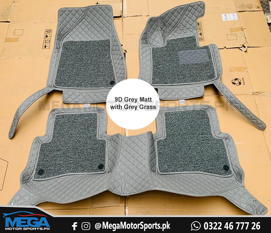 KIA Sportage 9D Floor Mats Grey Mat With Grey Grass For Models 2020 2021