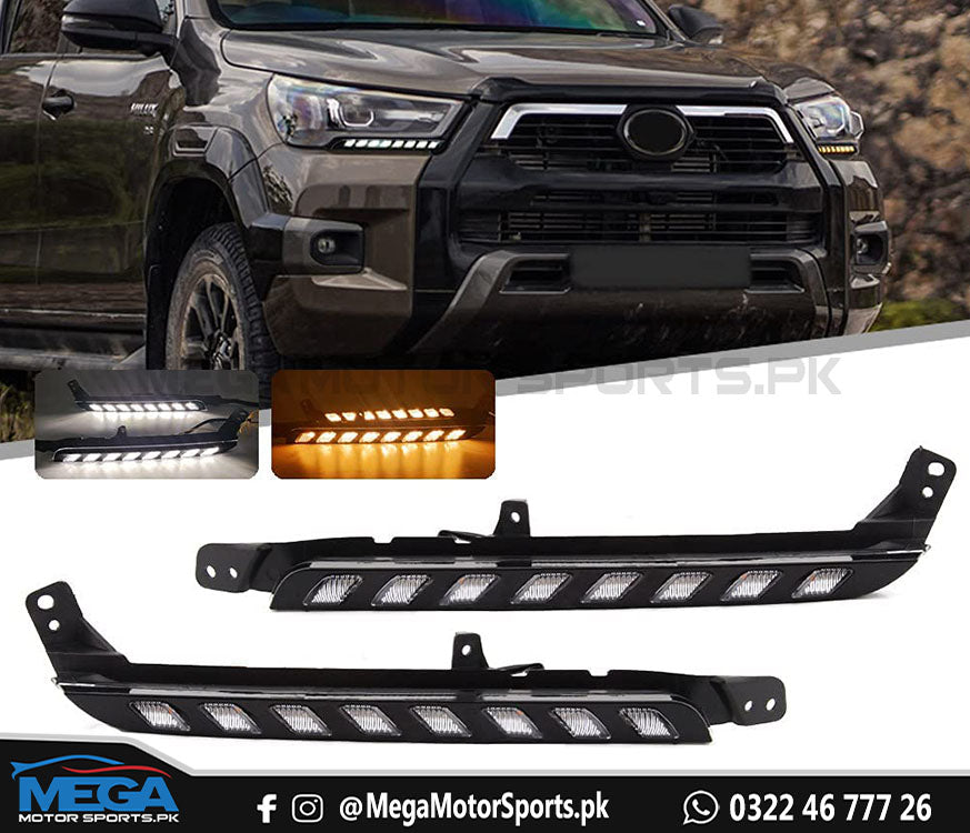 Toyota Hilux Revo Headlight LED DRL For 2021 2022