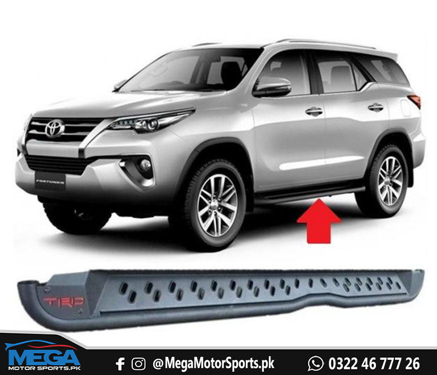 Toyota Fortuner TRD Style Side Step Foot Rest - Model 2016-2020