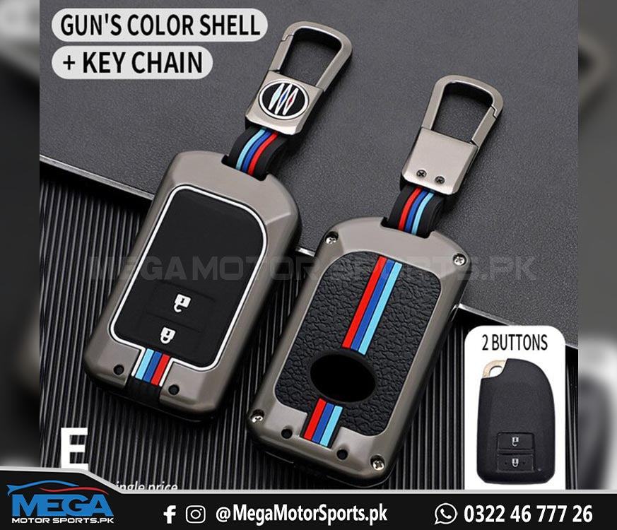 Toyota Yaris 2 Button Metal Key Fob / Key Cover For 2020 2021 2022
