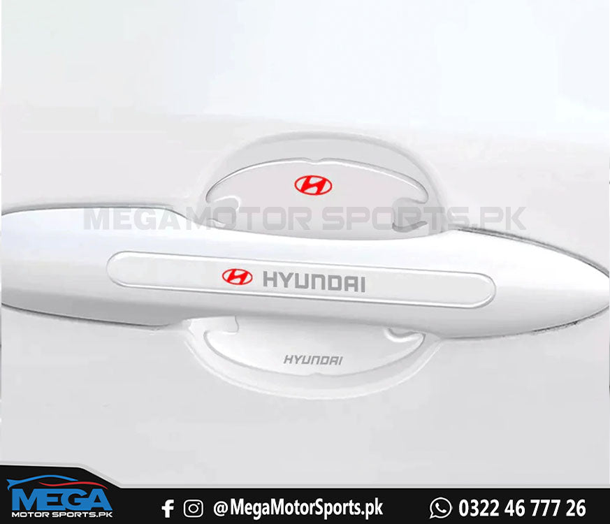 Hyundai Car Transparent Door Handle And Bowl Protector | Door Scratch Protector