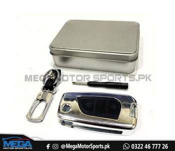 Toyota Corolla Key Shell Cover with Key Chain 3 button