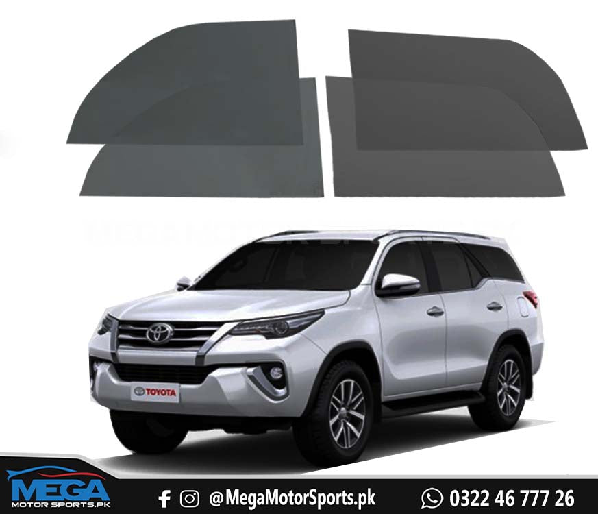 Toyota Fortuner OEM 50% Tinted Window Glass - Originally Black Glass For 2016 - 2021