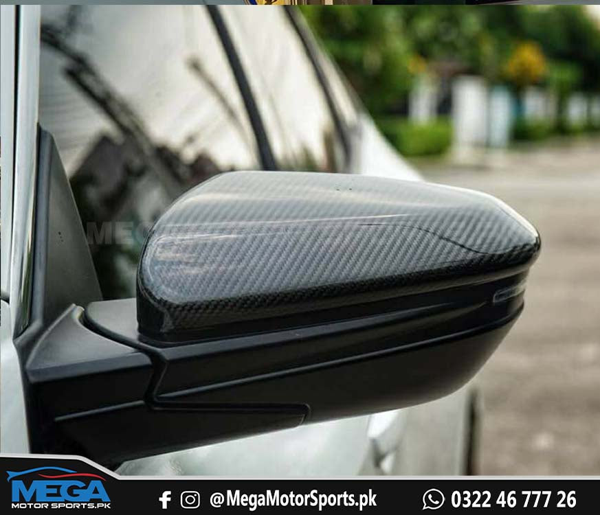 Honda Insight Carbon Fiber Side Mirror Covers For 2019 2020 2021