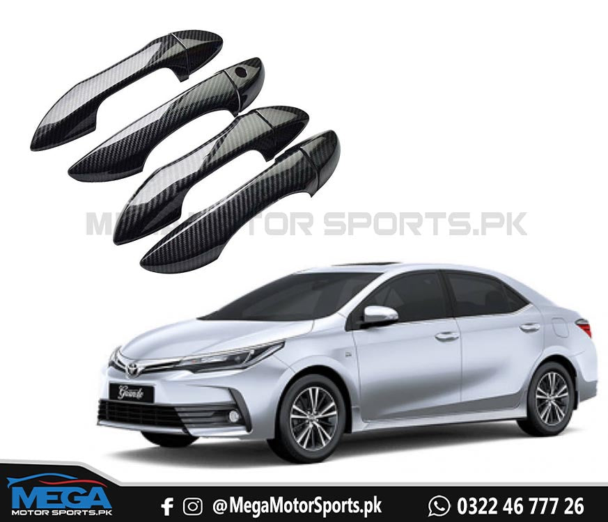 Toyota Corolla Carbon Fiber Door Handle Covers 2014 - 2023