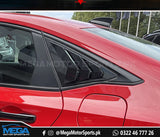 Honda Civic 2022 Carbon Fiber Quarter Louver For 11th Generation 2022 2023