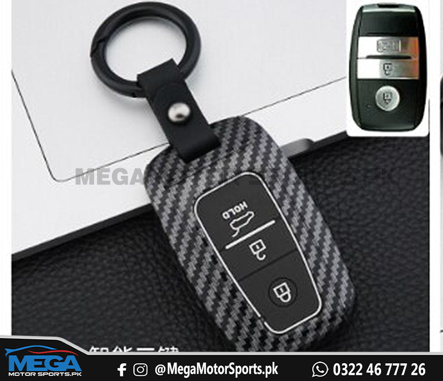 Kia Stonic Carbon Fiber Key Fob / Key Cover For 2021 2022