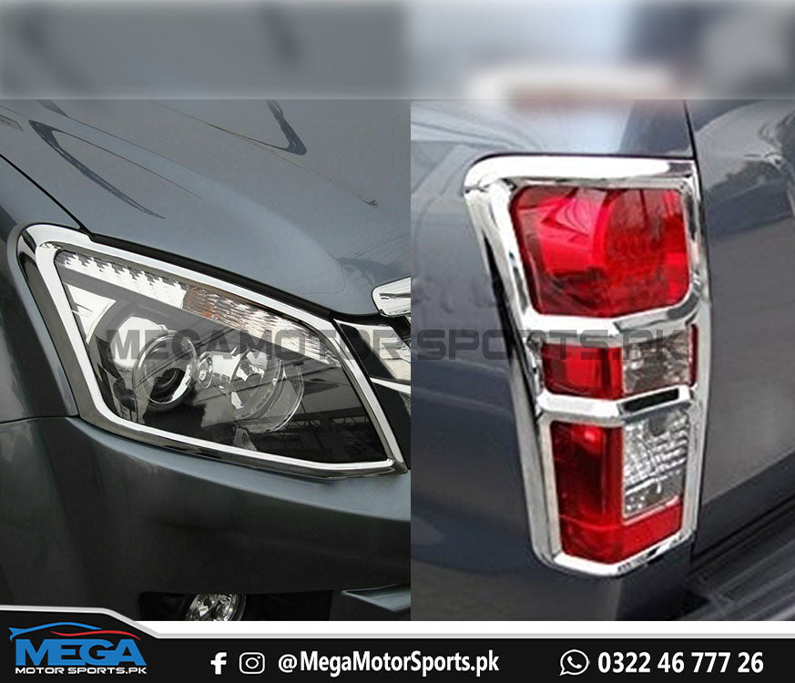 Isuzu D-Max Headlight And Backlight Chrome Cover