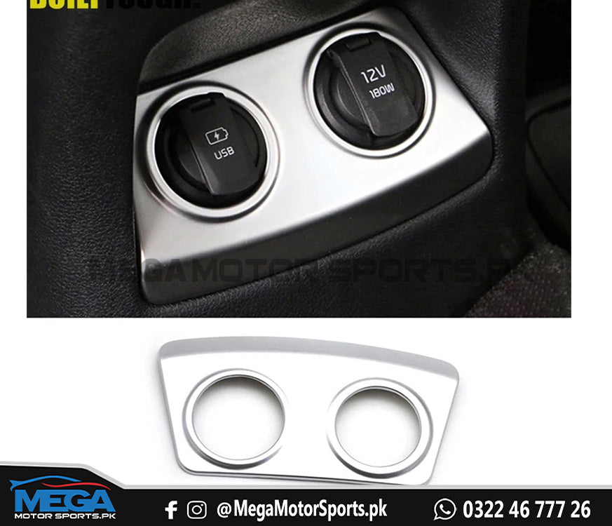 KIA Sportage Chrome USB Lighter Trim For 2020 2021