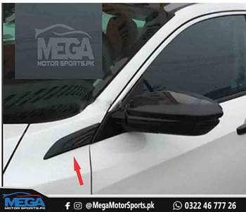 Honda Civic Side Fender Carbon Fiber Trim 2016-2020