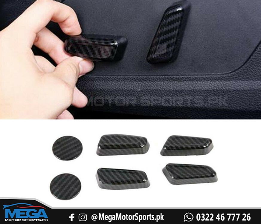 Hyundai Sonata Carbon Fiber Electric Seat Buttons Trim For 2021 2022