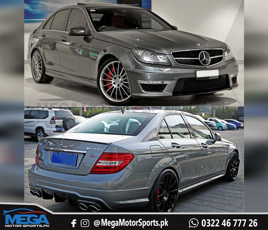 Mercedes C-Class W204 C63 Conversion For 2007 - 2015