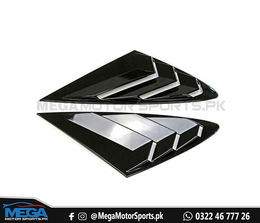 Hyundai Sonata Glossy Black Quarter Louver For 2021 2022