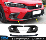 Honda Civic 2022 Carbon Fiber Fog Lamps Covers For 11th Generation Civic 2022 2023