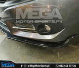 Honda Civic Glossy Black Front Bumper Splitter V1 - One Pc