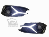 Honda Civic Fog Lamps Sword Style DRL Cover 2016-2020