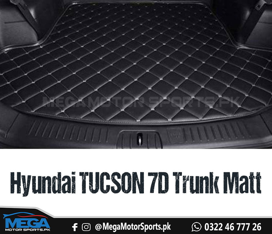 Hyundai Tucson Black 7D Trunk Matt For 2020 2021 2022