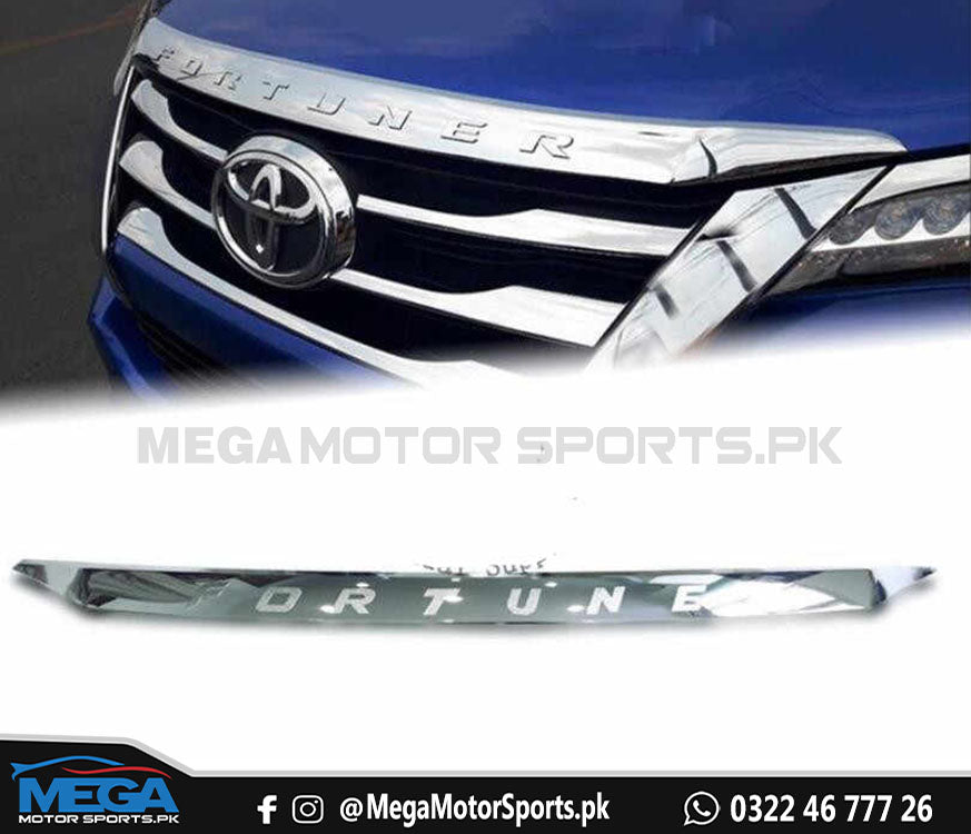 Toyota Fortuner Hood Chrome Garnish - Model 2016-2020