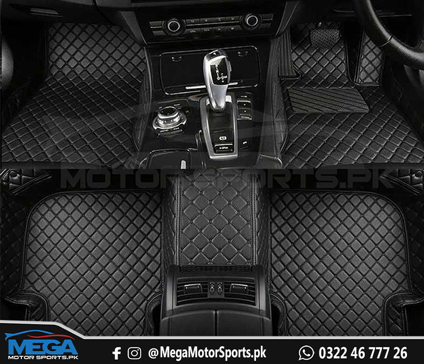 Hyundai Tucson 7D Floor Mats Black With Black Stitch For Models 2010 2021
