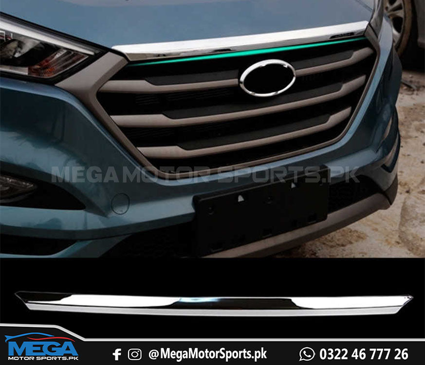 Hyundai Tucson Front Hood Chrome Trim - 2020 - 2021