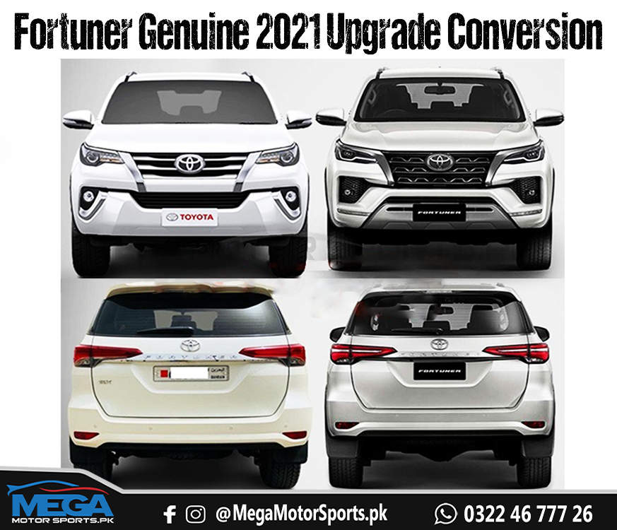 Toyota Fortuner 2016 to 2021 Genuine Facelift Conversion For 2016 2017 2018 2019 2020 2021 | Toyota Fortuner 2021 Genuine Conversion