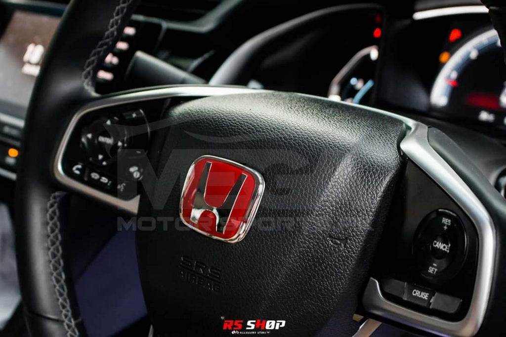 Honda Civic Steering Wheel Red H Logo 2016-2020