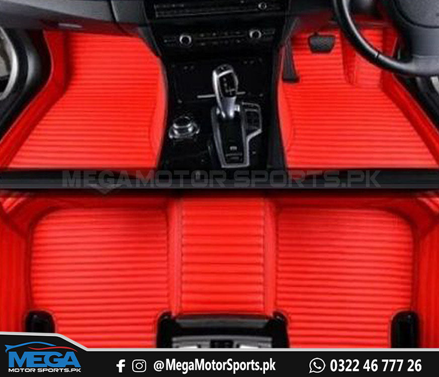 MG HS 7D Full 8 Pcs Horizontal Lining Floor Mats and Diamond Trunk Mats For 2020 2021 2022