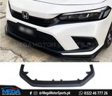 Honda Civic Mugen Matt Black Front Lip Splitter For 11th Gen 2022 2023