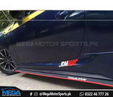 SAMURAI Red and Black 3M 2.5 Meter Universal Car Bumper Lips / Side Skirts / Diffuser