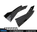 Honda Civic Glossy Black Rear Bumper Splitter V1 For Models 2016 - 2021