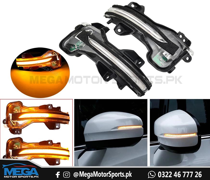 Honda City Led Side Mirror Indicators - White For 2021 2022
