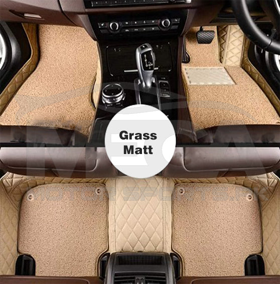 Honda City 9D Diamond Floor Mats Beige With Beige Grass