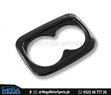 Honda Civic Carbon Fiber Rear Seat Cup Holder Trim For 11th Generation 2022 2023