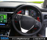 Toyota Corolla Steering Wheel Paddle Shift Extension (RED) 2 Pieces For 2014 - 2022