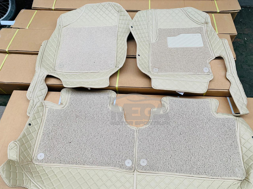 Toyota Yaris 9D Floor matt with grass Model 2020-2021