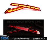 Honda Civic Rear Bumper LED Reflector DRLs For 11th Generation Civic 2022 2023