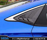 Honda Civic 2022 Carbon Fiber Quarter Louver For 11th Generation 2022 2023