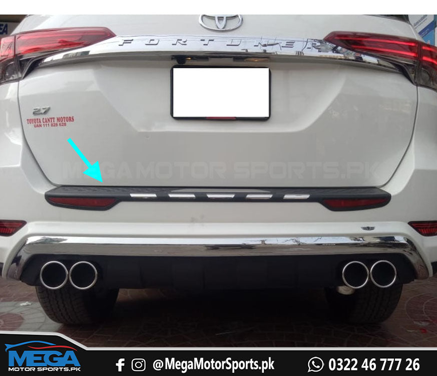 Toyota Fortuner Rear Bumper Protector V2 For 2016 - 2021