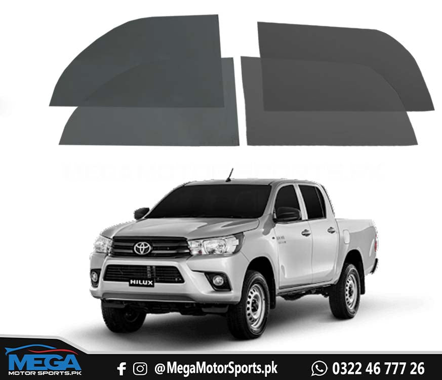 Toyota Hilux Revo OEM 50% Tinted Window Glass - Originally Black Glass For 2016 - 2021