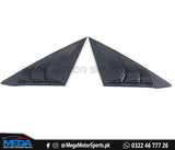 Honda Civic 2022 Carbon Fiber Quarter Louver For 11th Generation 2022 2023