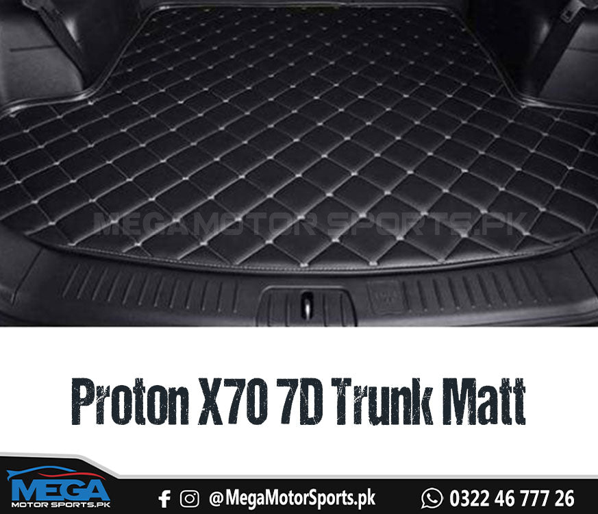 Proton X70 Black 7D Trunk Matt For 2020 2021 2022