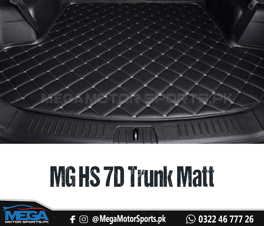 MG HS Black 7D Trunk Matt For 2020 2021 2022